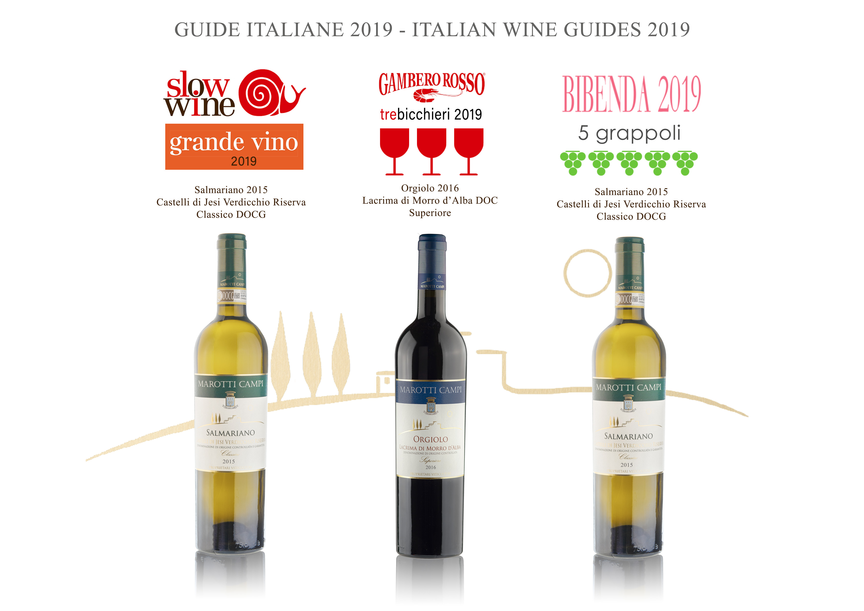 Marotti Campi Lacrima and Verdicchio 2019 awards